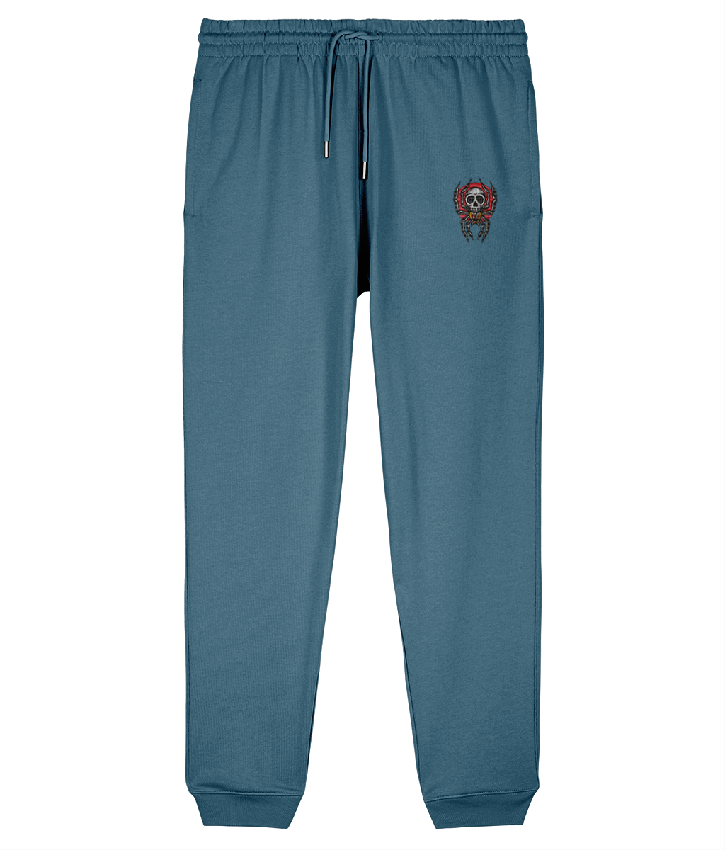 Spider Skull | Embroidered Organic Cotton Joggers