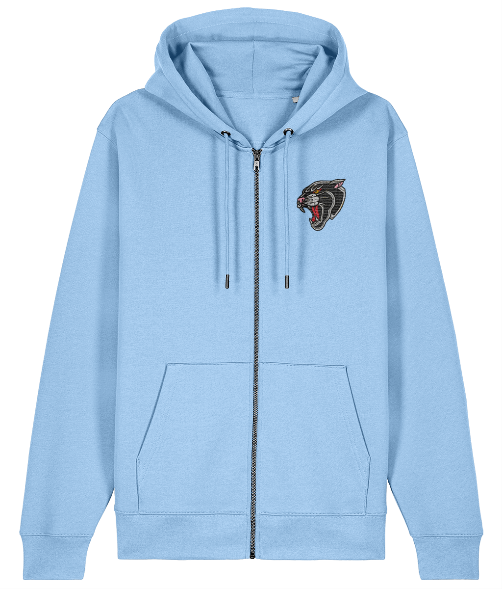 Panther Head | Embroidered Organic Cotton Hoodie – TradRagsApparel