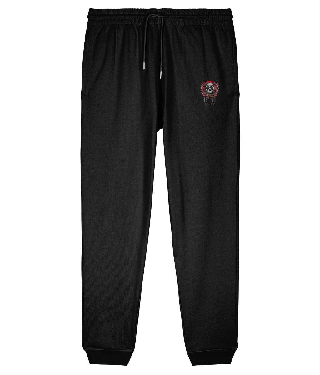 Spider Skull | Embroidered Organic Cotton Joggers