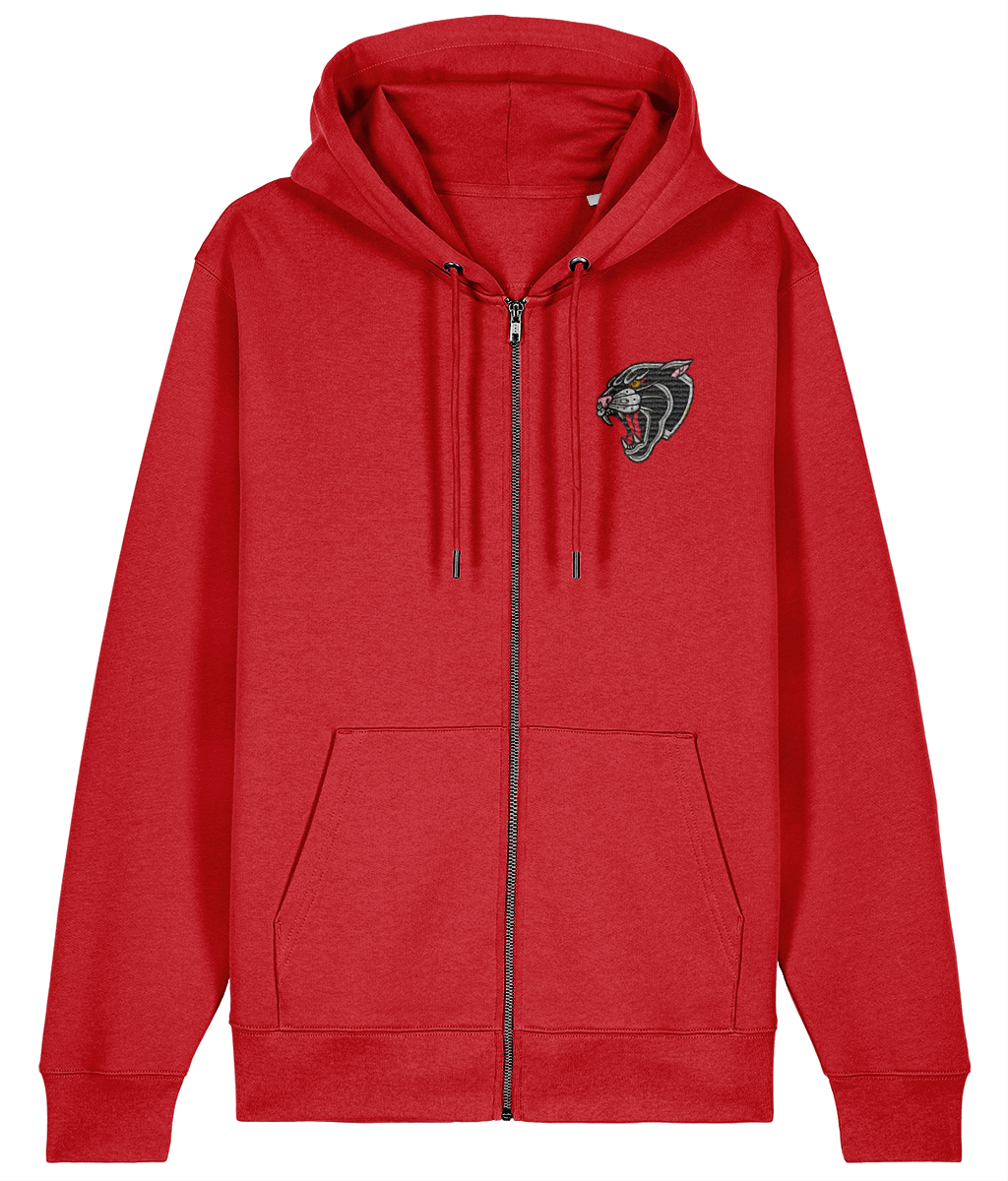 Panther Head | Embroidered Organic Cotton Hoodie