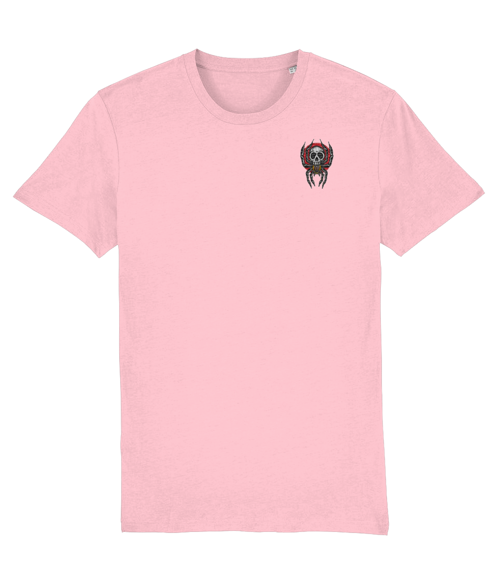 Spider Skull | Embroidered Organic Cotton T-shirt