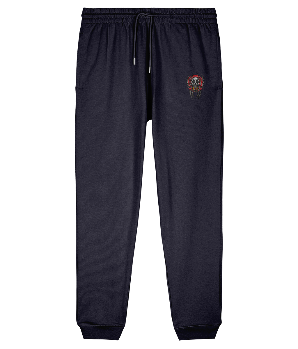 Spider Skull | Embroidered Organic Cotton Joggers