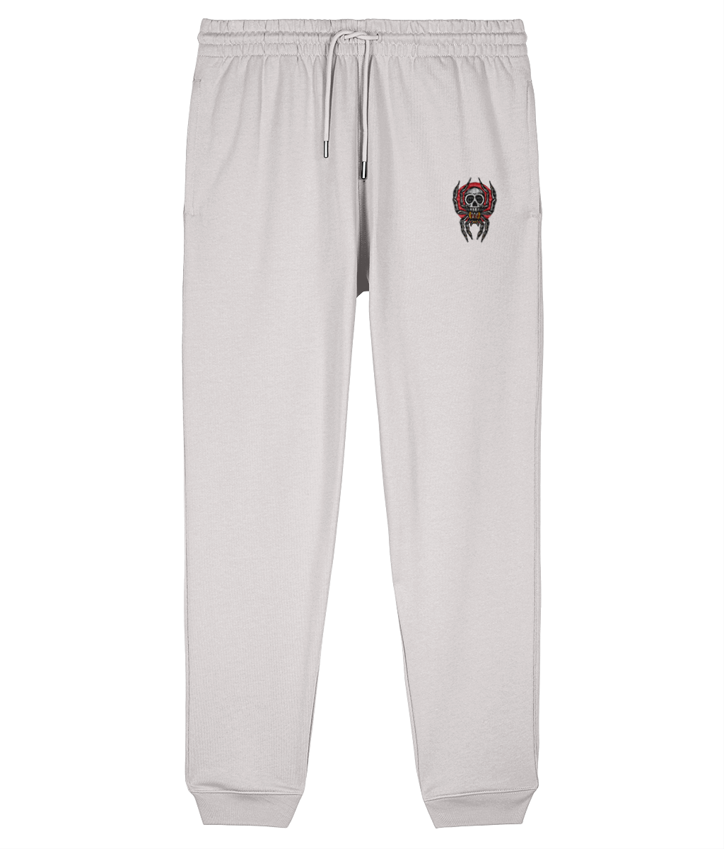 Spider Skull | Embroidered Organic Cotton Joggers