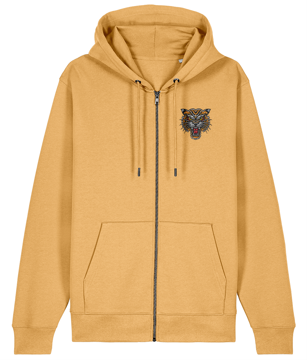 Tiger Head | Embroidered Organic Cotton Hoodie