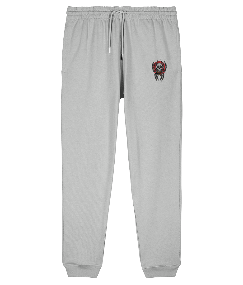 Spider Skull | Embroidered Organic Cotton Joggers